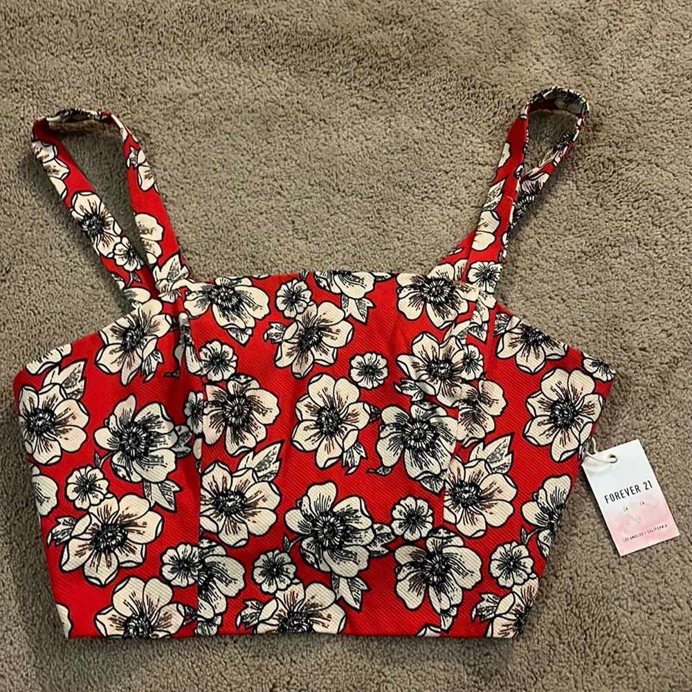 Crop Top Tank Women L Forever 21